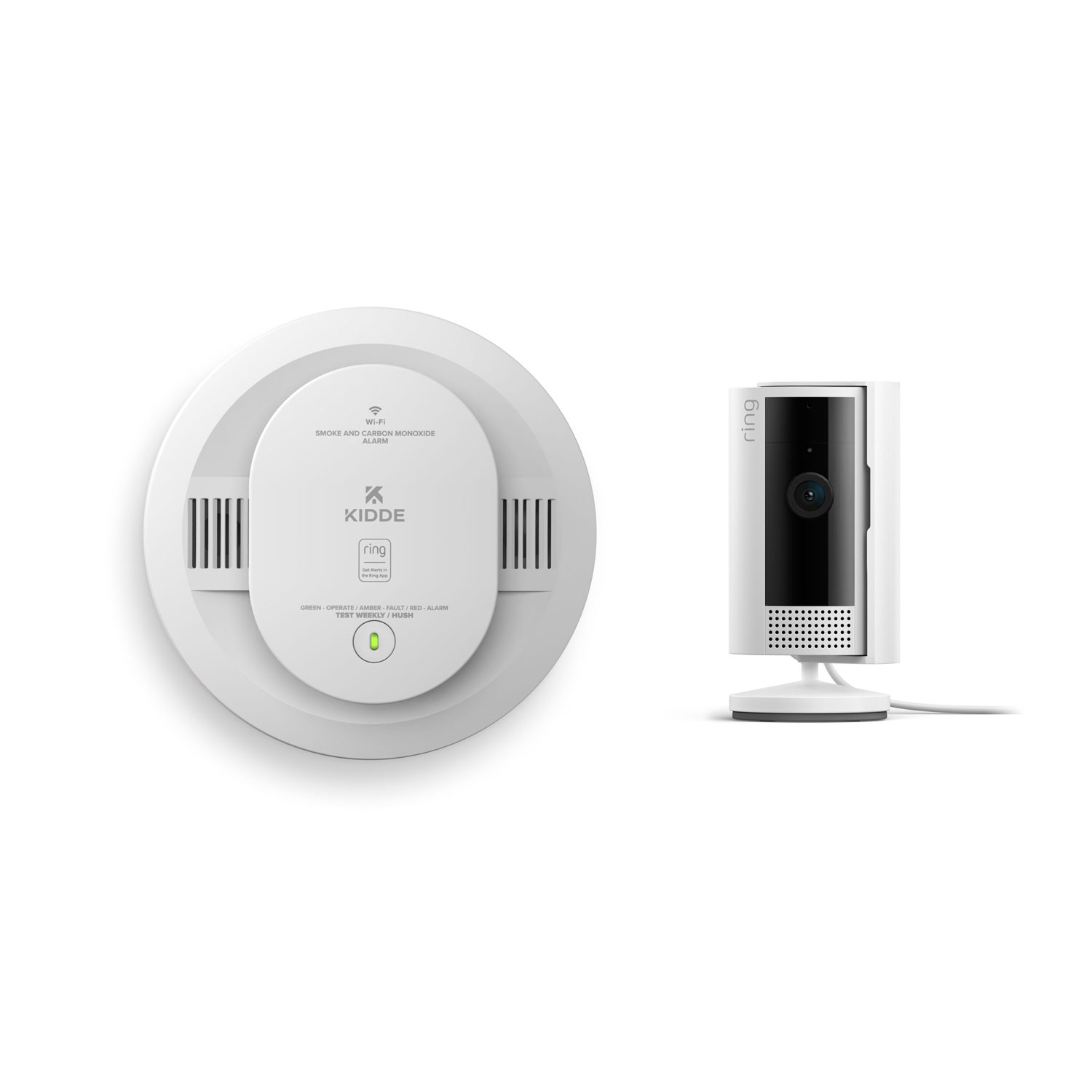 kidde batterij slimme rook- en koolmonoxidemelder binnencamera 2e generatie