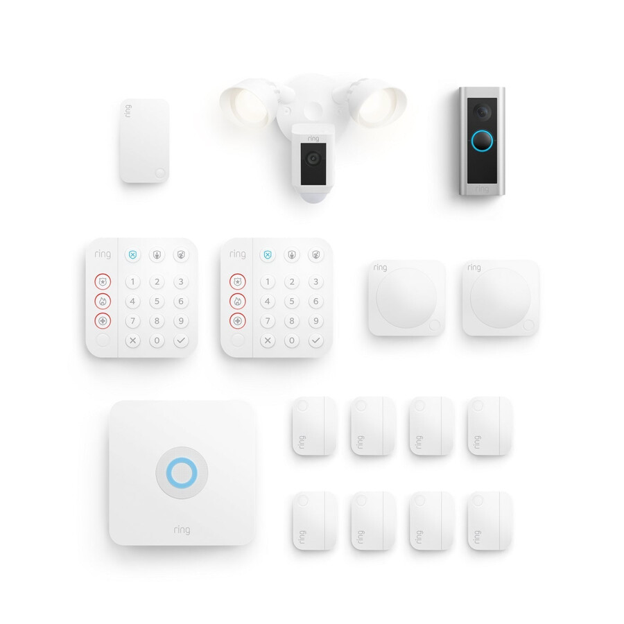 alarmsysteem 14-delig bedrade deurbel pro video doorbell pro 2 schijnwerpercamera