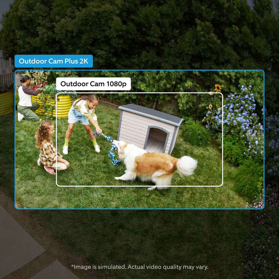 outdoor cam plus - 2k beveiligingscamera voor binnen en buiten