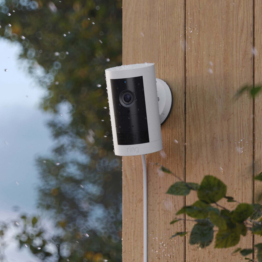buitencamera met plug-in pan-tilt binnencamera