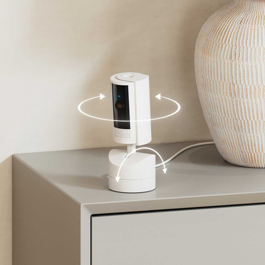 buitencamera met plug-in pan-tilt binnencamera